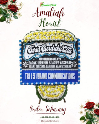 Papan Bunga Duka di Pondok Benda